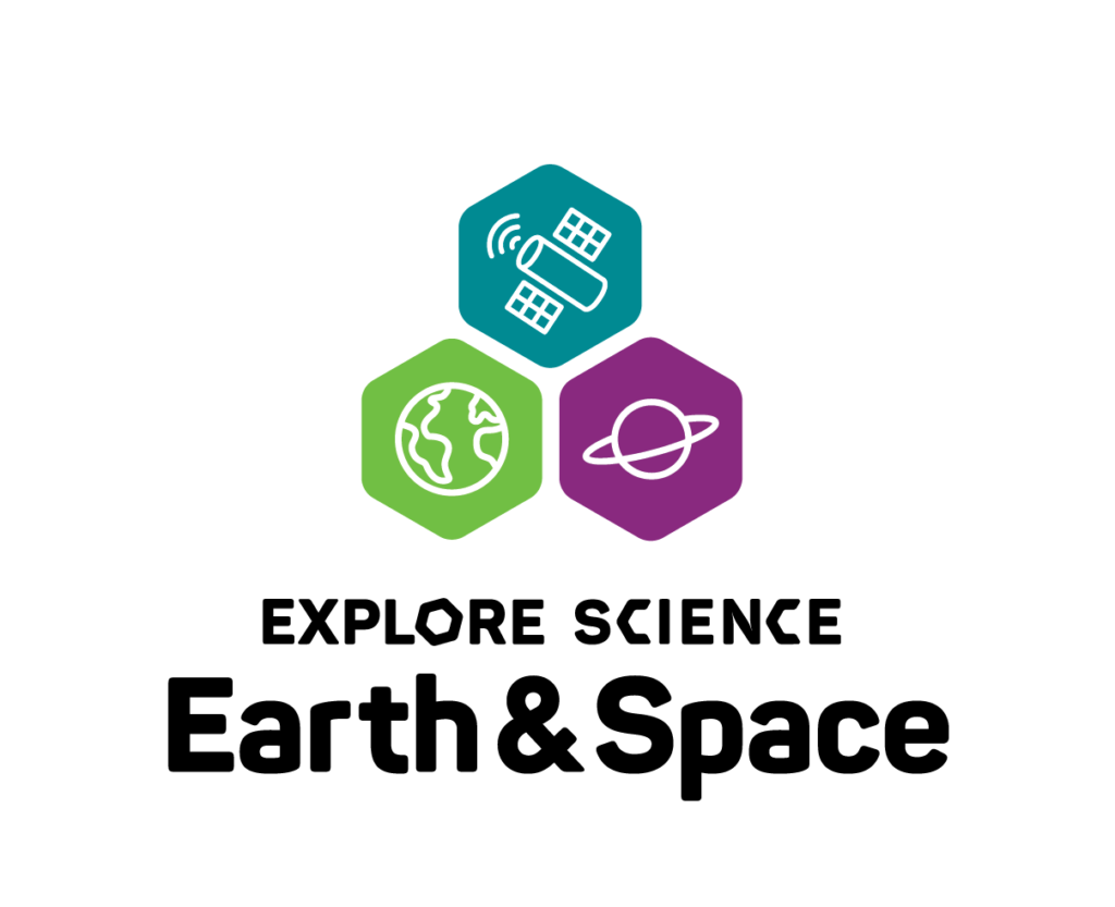 Explore science earth and space logo